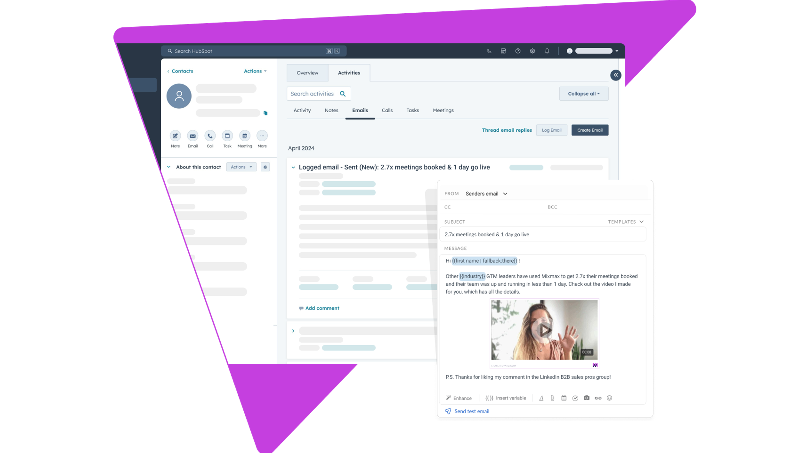 Automatically sync Gmail and Outlook activity to HubSpot